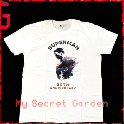 Superman - 80th Anniversary DC Comics Official White T Shirt ( Men XL ) ***READY TO SHIP from Hong Kong***